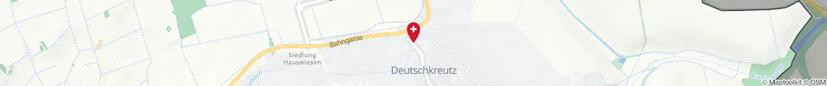 Map representation of the location for Apotheke Zum heiligen Geist in 7301 Deutschkreutz